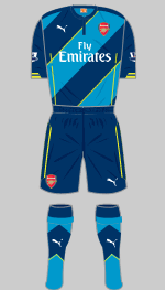 arsenal 2014-15 third  kit