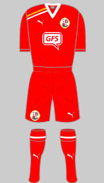 crawley town fc 2011-12 home kit