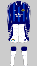 newcastle united 2004 away kit