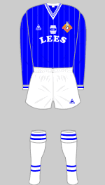 oldham athletic 1983-84 home kit
