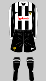 Dunfermline Athletic 1998-99 kit