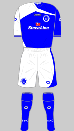 stranraer fc 2011-12 home kit