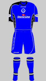 stranraer fc 2013-14 home kit