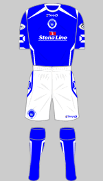 stranraer fc 2014-15 1st kit