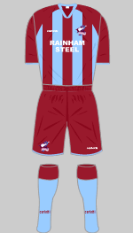 scuynthorpe united 2009-10 home kit