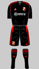 swindon town fc away kit 2011-12