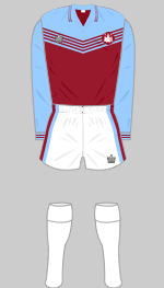 West Ham August - December 1976 Kit