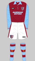 West Ham 1995-1997 Kit
