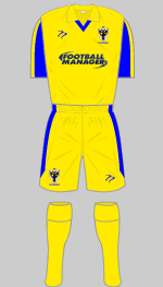afc wimbledon 2010-12 away kit