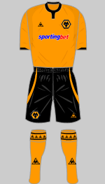 wolves 2009 home kit