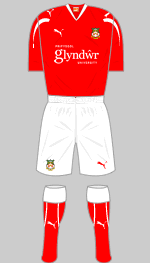 wrexham fc  december 2011 home strip