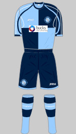 wycombe wanderers 2010-11 home kit