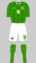 northern ireland home kit 2010-12
