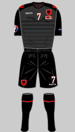 albania euro 2016 3rd kit v romaania