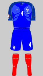 france euro 2016 1st kit